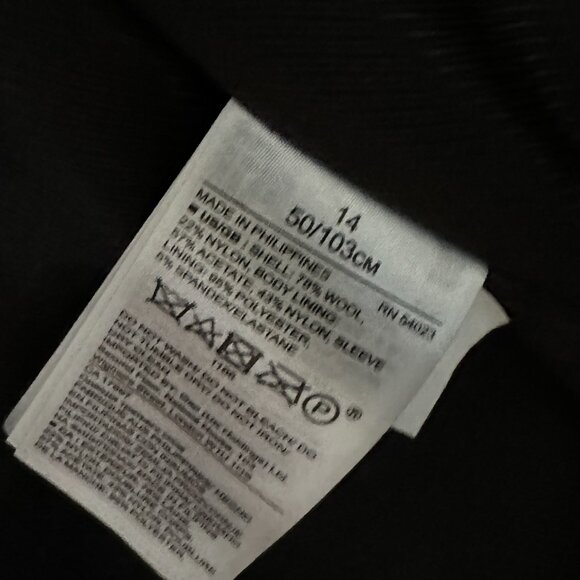 BANANA REPUBLIC Mario Bellucci Wool Blend Winter Coat - Women - 14 - Picture 4 of 7